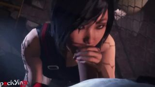 Mirror's Edge Faith Blowjob and Cum on Face