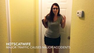 MAJOR traffic causes MAJOR accidents! - Visit BizarroPornos.Com