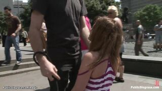 Bound teen made to crawl in public