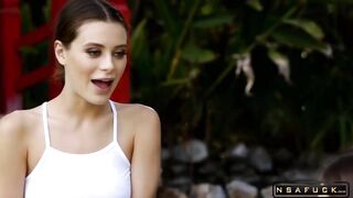 Riley Reid and Lana Rhoades do Nude Yoga Stretches