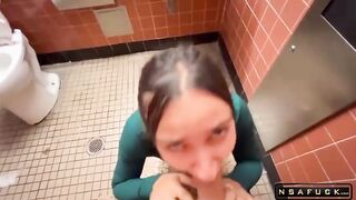 Creampie my Step Sister in whole Foods Public Bathroom IG