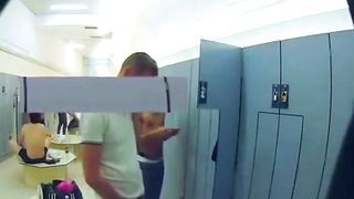 Masturbating in a crowded locker room