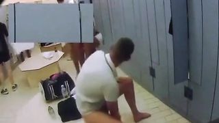 Masturbating in a crowded locker room