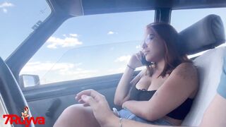 RV 30 - My cuckold called me while giving a blowjob in the car - 1080p