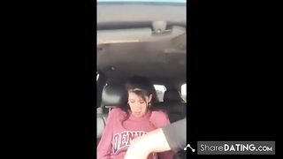 Sunday drive finger bang orgasm