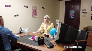 Mature wife ends up on principals desk fucked