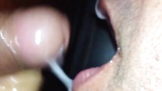 Glory Hole Big-Cock Blowjob: A Huge Load