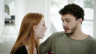 Hot Hairy Red Haired Teen Fucks Big Cock