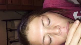 cum in mouth blowjob swallow