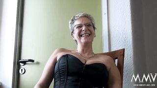 Blonde Mature Does a Younger Man