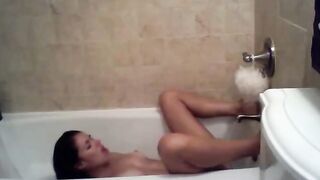 Sexy Slut Gets Off In The Bathtub