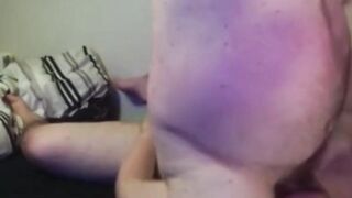 Chub sucking his bear Daddy till completion