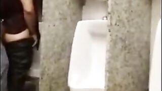 breeding a slut in a Public Bathroom