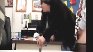 Bitch fucked on the principal's desk