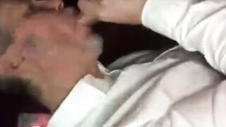 Sucking a hot young man in a cruising cinema