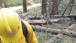 real wildfire worker