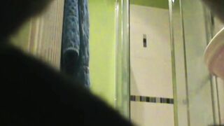 my sister with hairy pussy sings in the shower